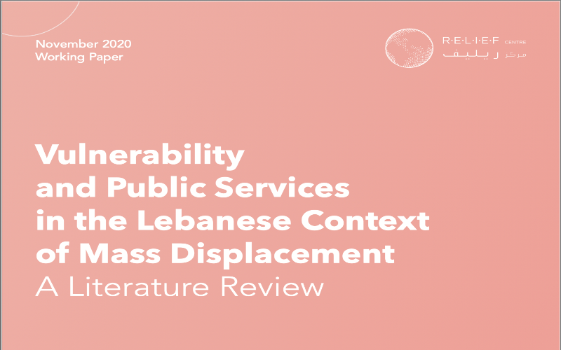 Vulnerability and Public Services in the Lebanese Context of Mass Displacement A Literature Review