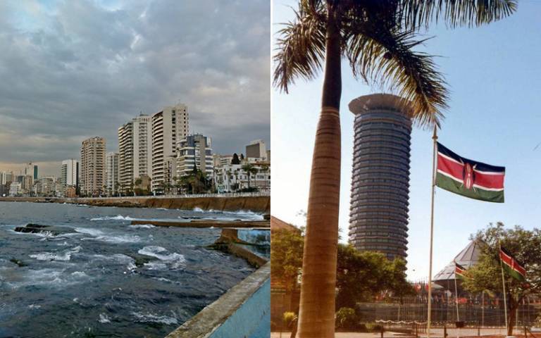 Beirut and Nairobi