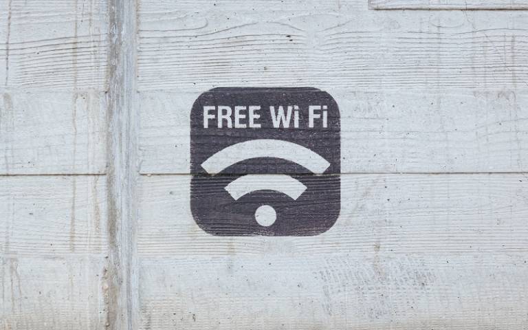Free wifi sign