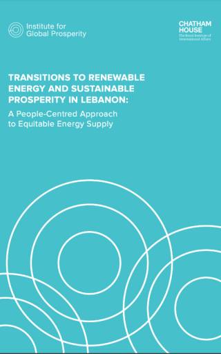 Transitions to renewable energy cover