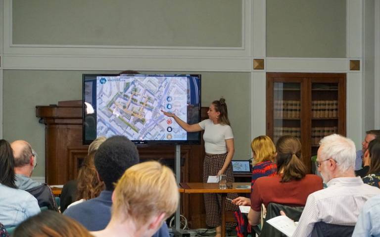 students give urban design presentations on urban design project
