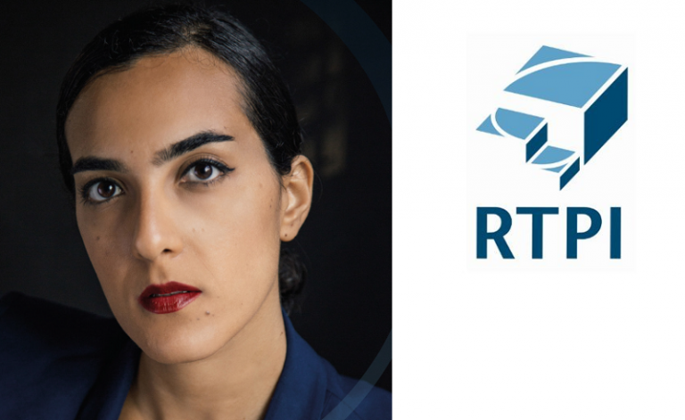 Lili Abou Hamad headshot and RTPI logo