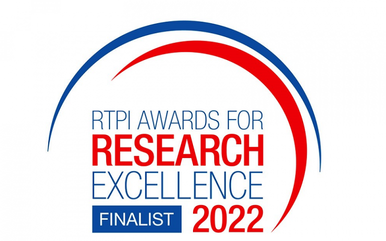 RTPI research excellence 2022 logo