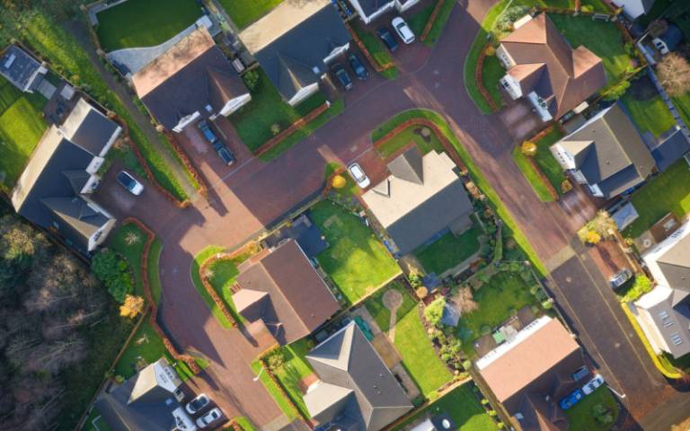 a bird's eye view of rural housing in england