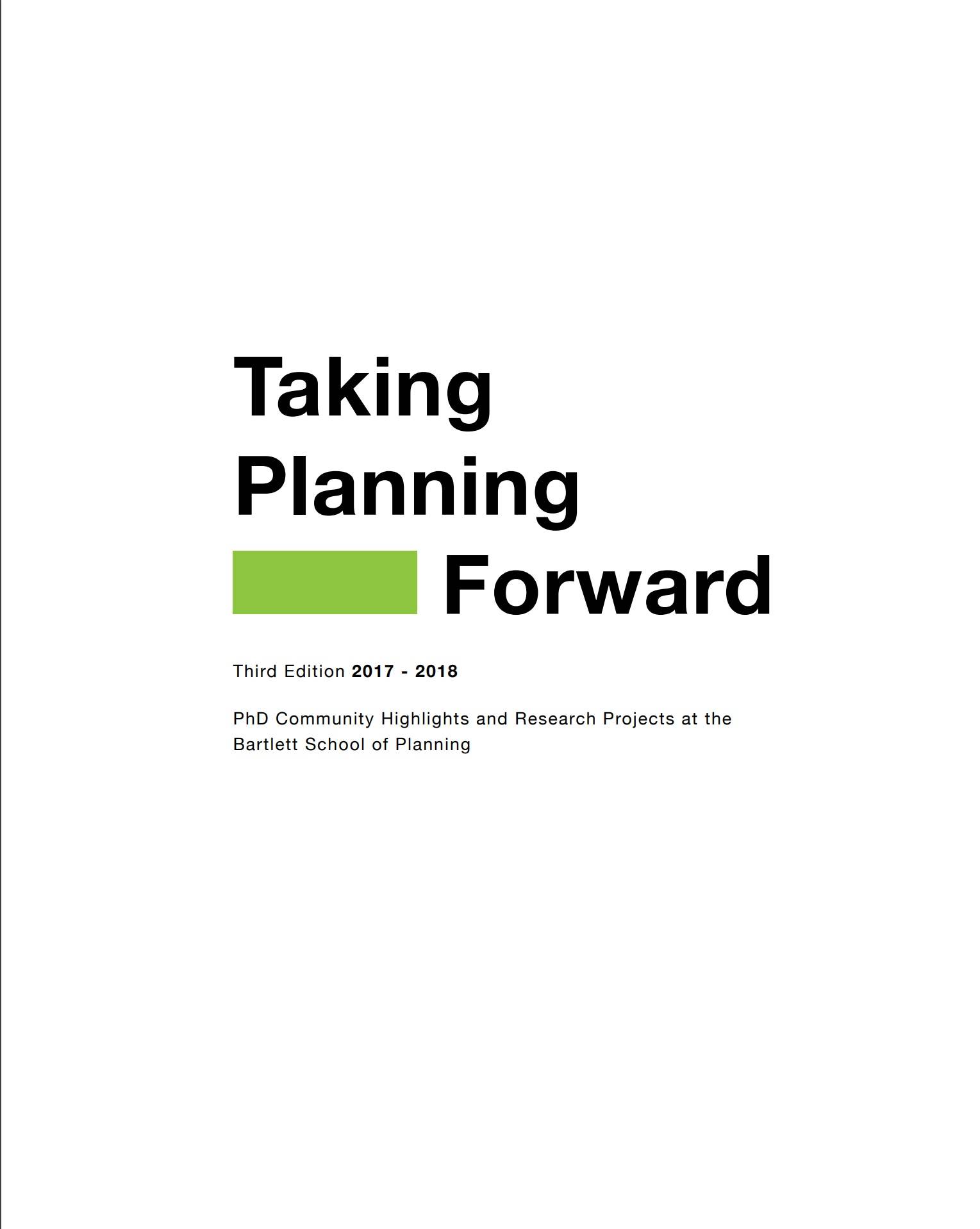 Taking planning forward 3
