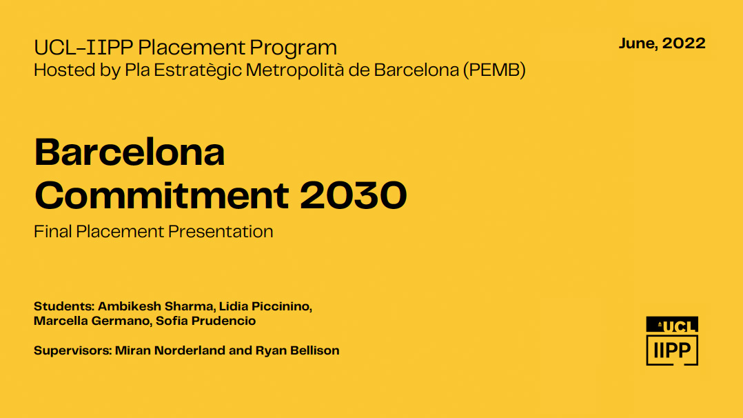 Barcelona Commitment 2030