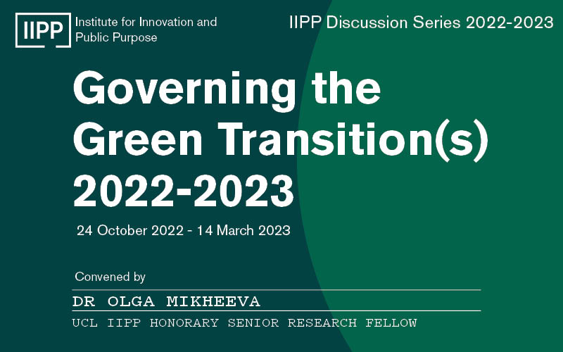 Governing the Green Transition(s) 2022-2023