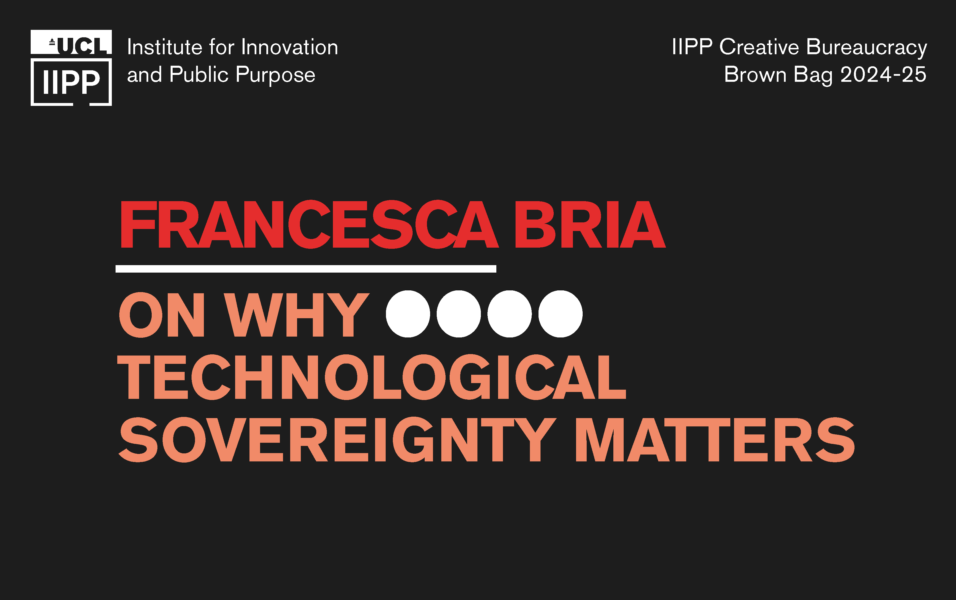 Francesca Bria on why technological sovereignty matters