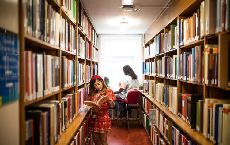 Student in the UCL Library