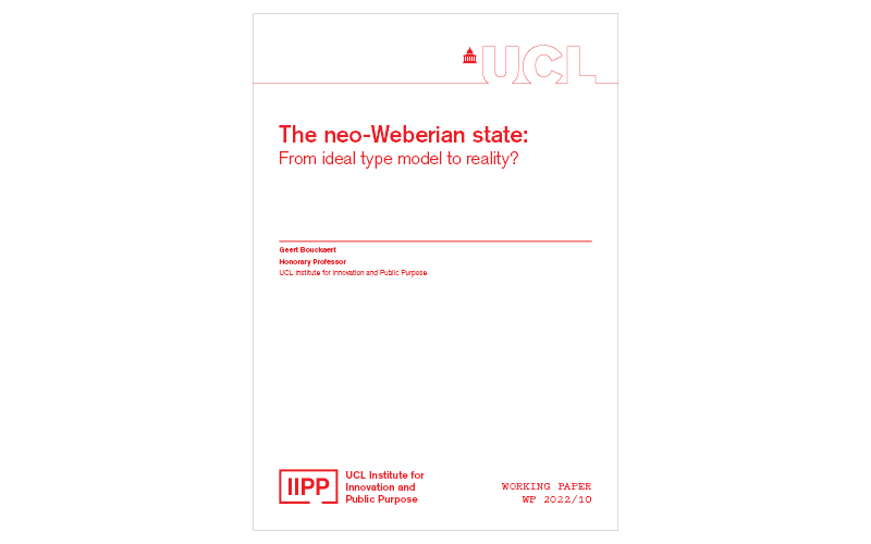 The neo-Weberian state
