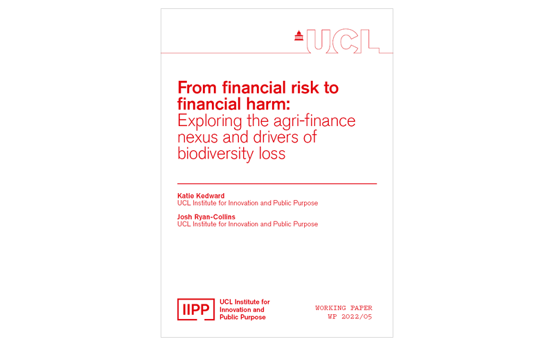 From financial risk to financial harm: Exploring the agri-finance nexus and drivers of biodiversity loss
