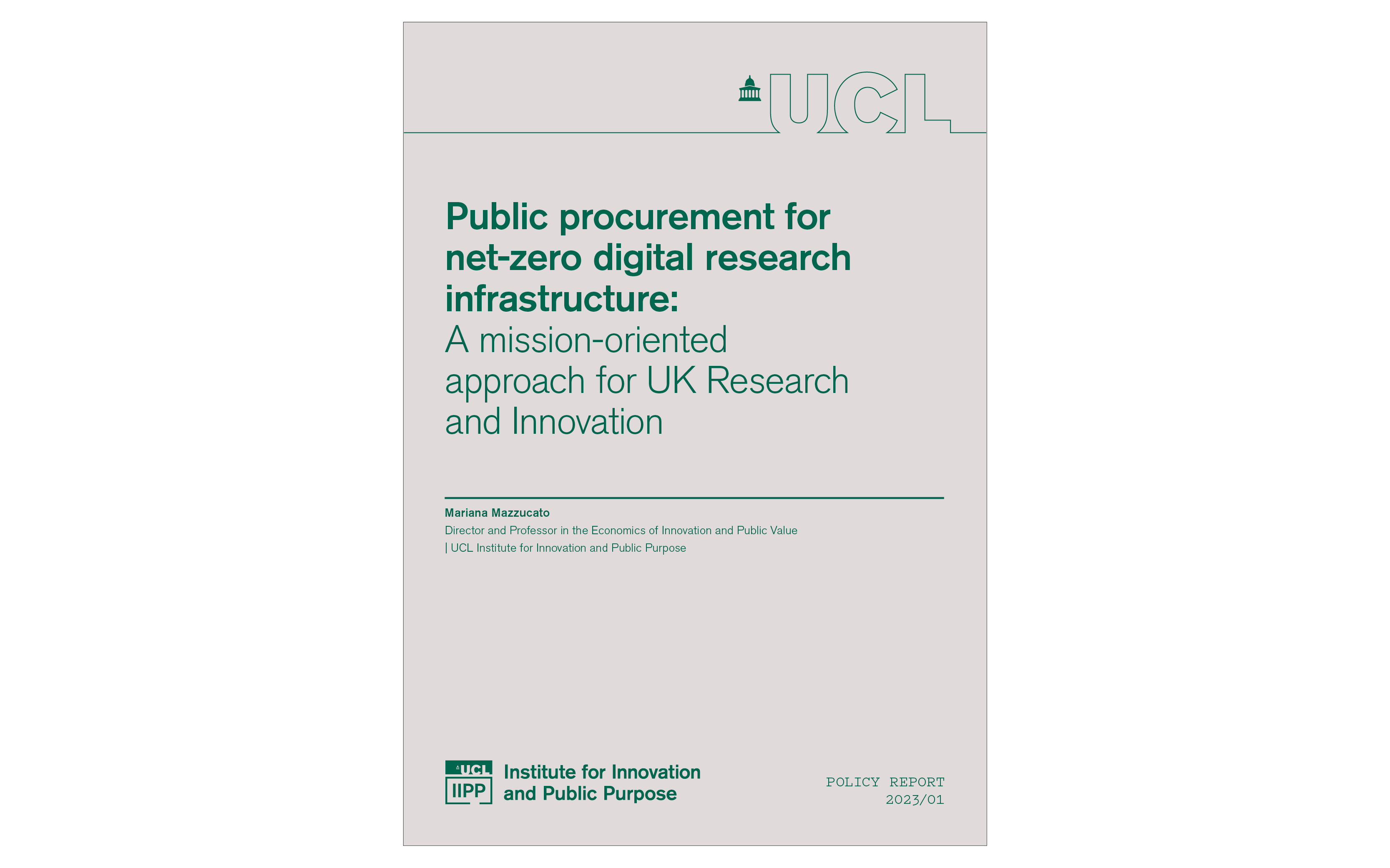 Public procurement for net-zero digital research infrastructure