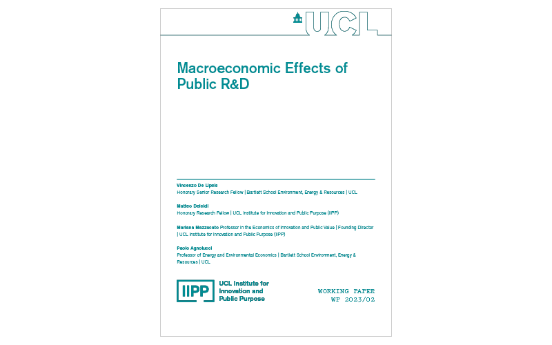 Macroeconomic effects of public R&D