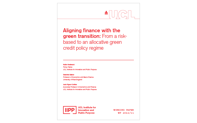 Aligning finance with the green transition