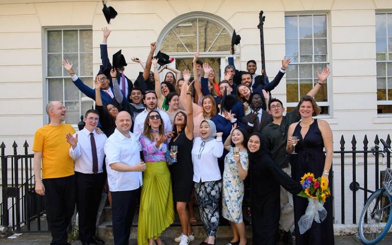 Students from the MPA celebrating their graduation