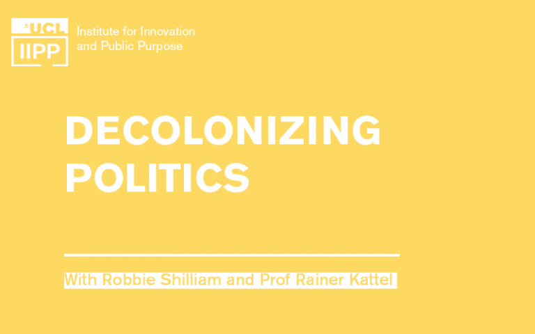Decolonizing Politics, by Robbie Shilliam