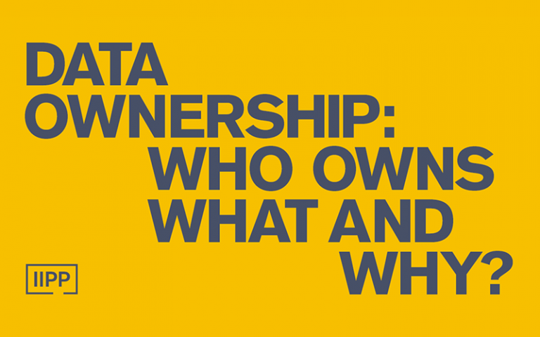 Data ownership: who owns what and why?