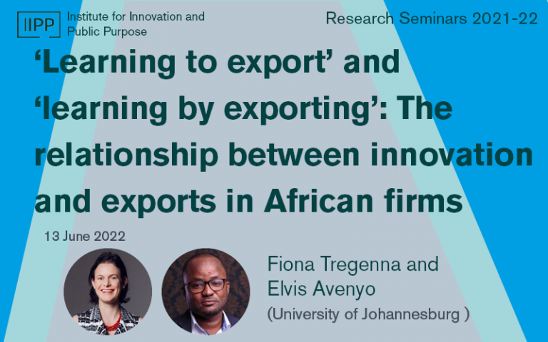 'Learning to export' and 'learning by exporting'