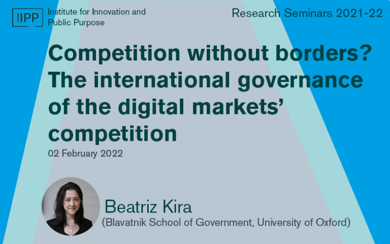Beatriz Kira research seminar series banner