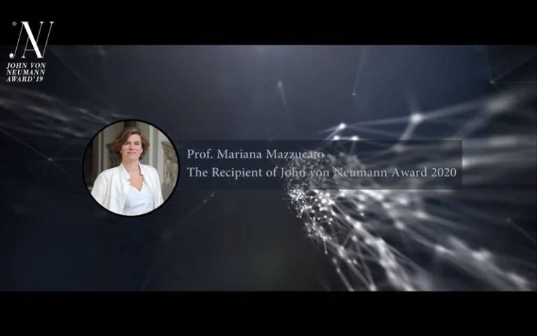 Professor Mariana Mazzucato receives the prestigious 2020 John von Neumann award