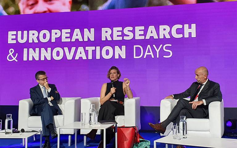 Professor Mazzucato and EU Commissioner discusses importance of IIPP missions approach within Horizon EU framework in Brussels