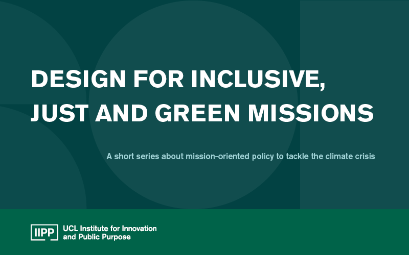 Design for inclusive, just and green missions