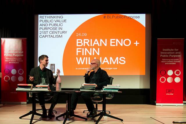 Finn Williams and Brian Eno discuss Planning for a longer now