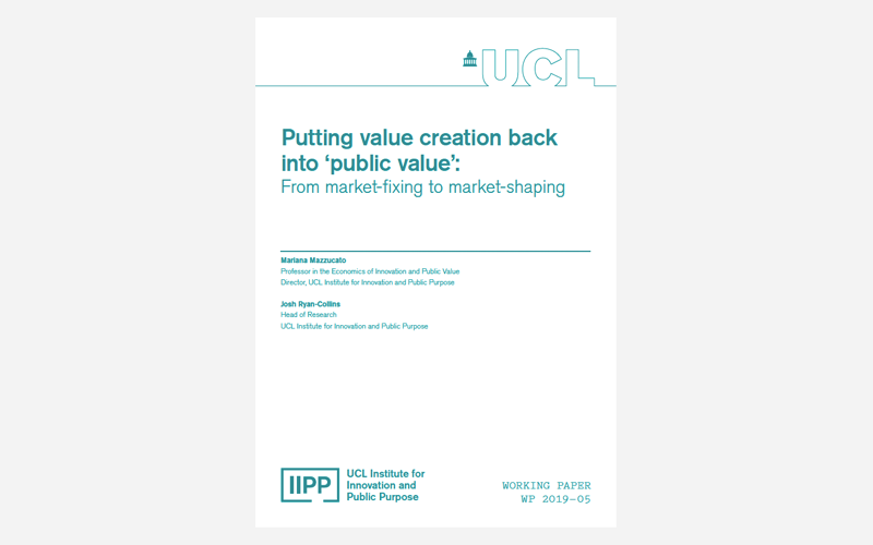 Putting value creation back to public value