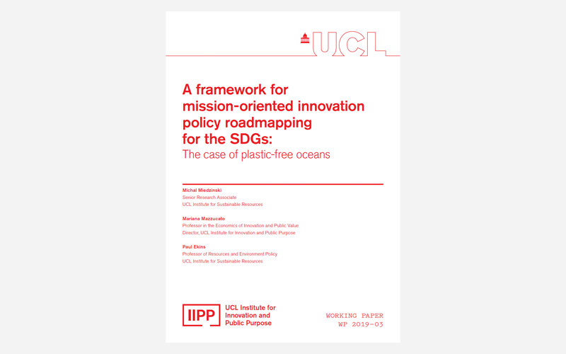 A framework for mission-oriented innovation policy roadmapping for the SDGs