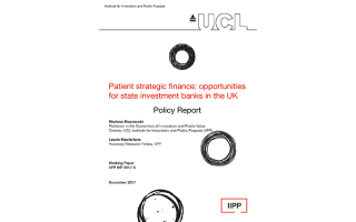 Patient Strategic Finance: opportunities for state investment banks in the UK