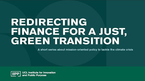 Redirecting finance for a just, green transition