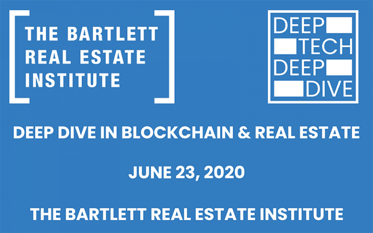 deep dive blockchain/real estate logo - 23rd june