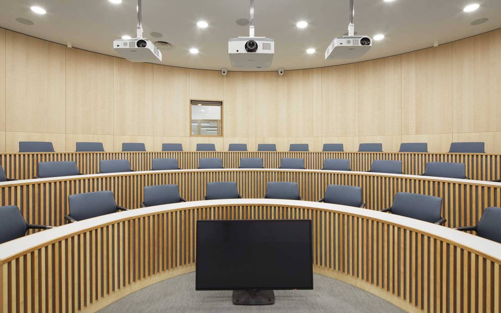 A view of the lecture theatre at the Bartlett Real Estate Institute