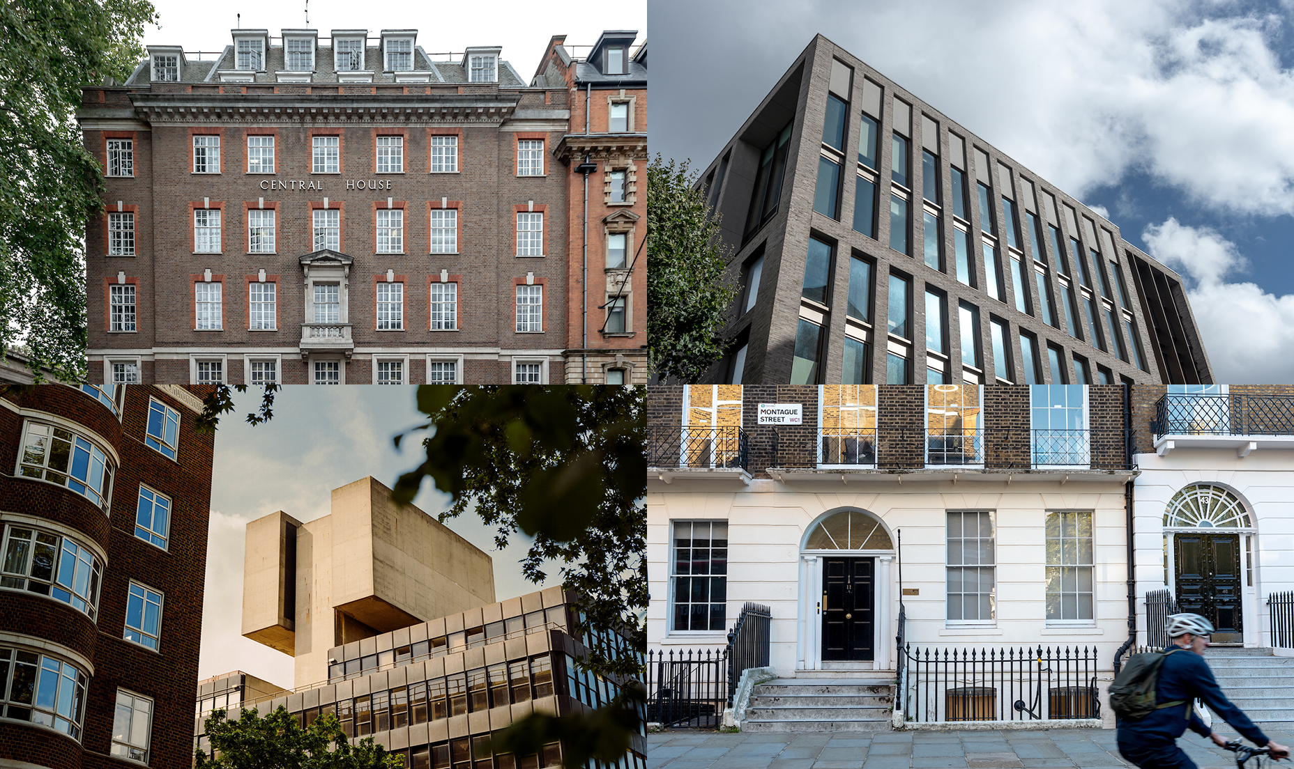 Composite image of Bartlett Bloomsbury campuses