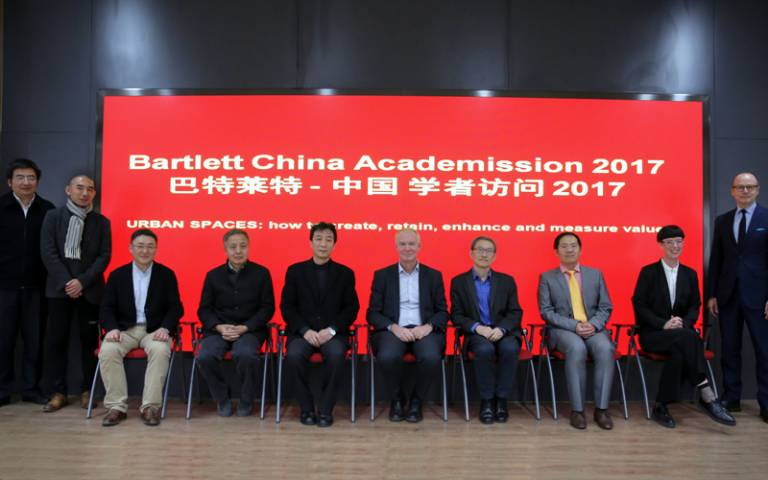 Group photo of China Academission at Tsinghua University