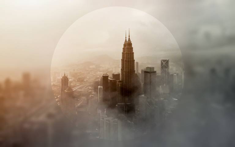 Malaysia in fog