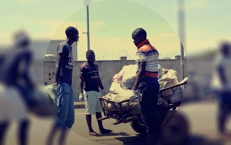 Waste management in Kisumu, Kenya - blurred
