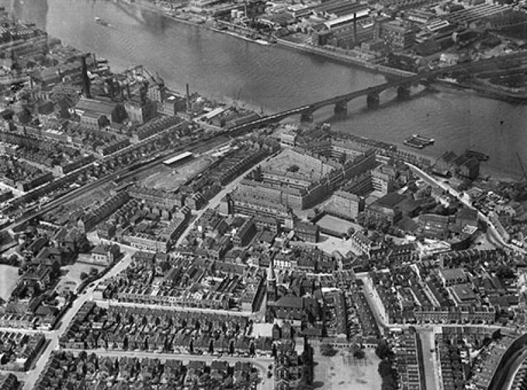 Aerial photograph of Battersea