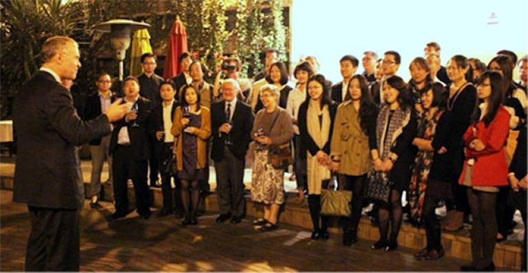 Alan Penn meets guests at UCL Built Environment Club launch