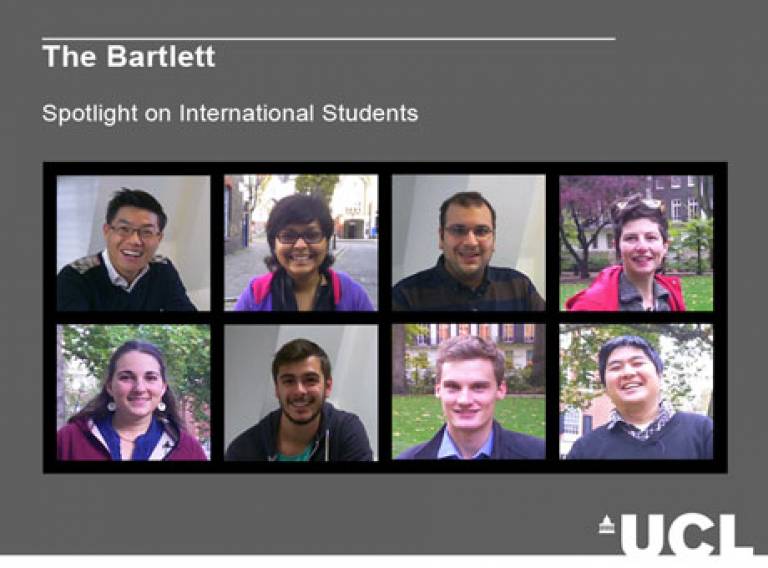 The Bartlett: Spotlight on International Students