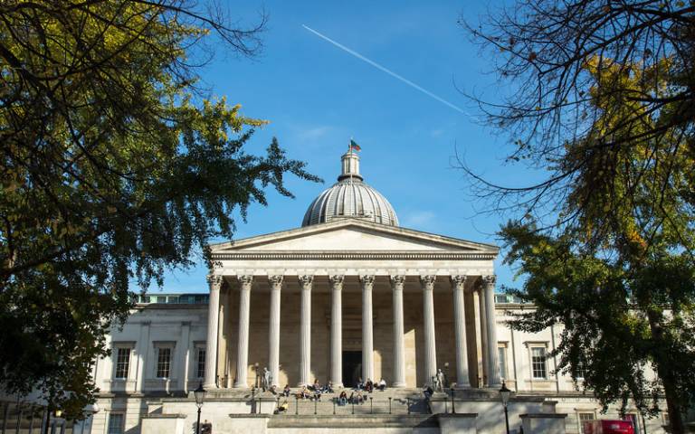 The portico at UCL