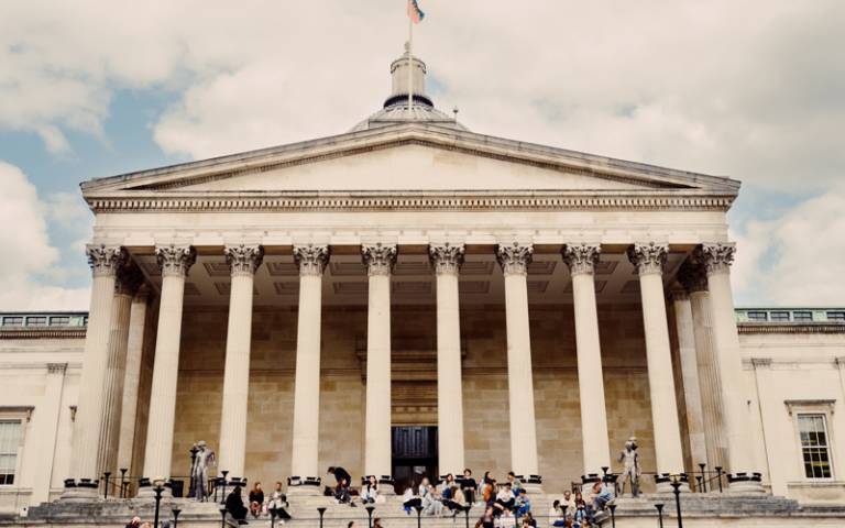 The front of UCL's Portico building 