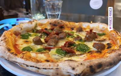 Image of a pizza from Franco Manca