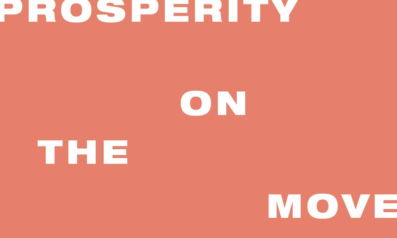 'Prosperity on the move' graphic