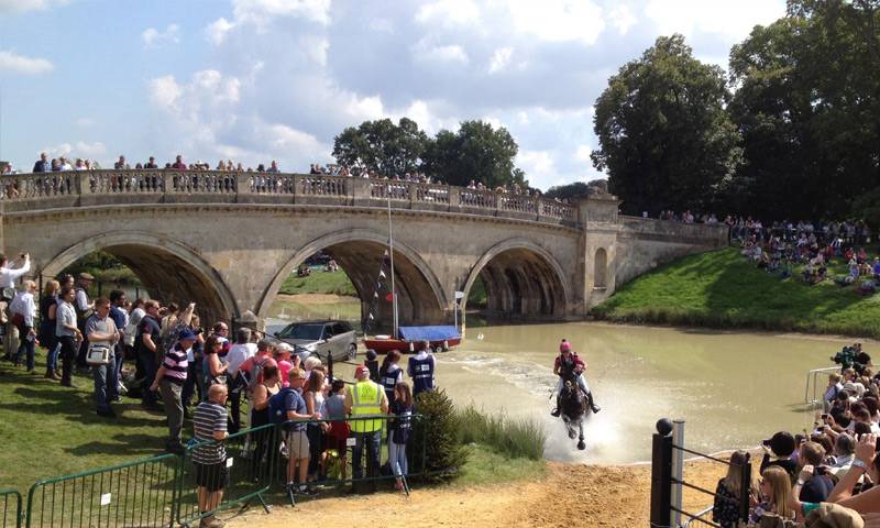 Three-day horse trials at Burghley Park, Lincolnshire