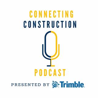 Picture of microphone and the text 'Connecting Construction Podcast'
