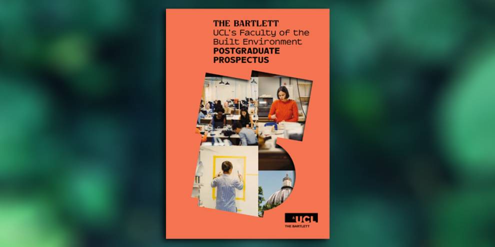 Cover of The Bartlett's postgraduate prospectus