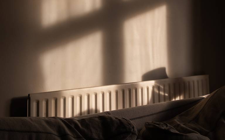 Photo of a radiator in a house