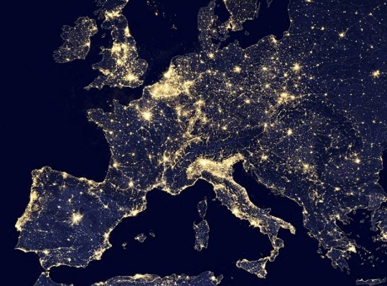 EU at night