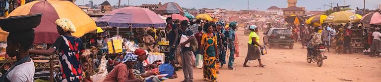 African roadside market